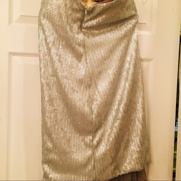 CESAR GALINDO COUTURE SEQUIN + NUDE SILK DRESS - Picture 5 of 11